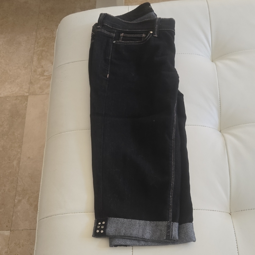 White House Black Market Black Straight-Leg Pants Nwot
